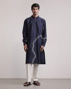 Obscured Halo Hand-embroidered Kurta Set view 1