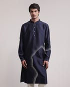 Obscured Halo Hand-embroidered Kurta Set view 3