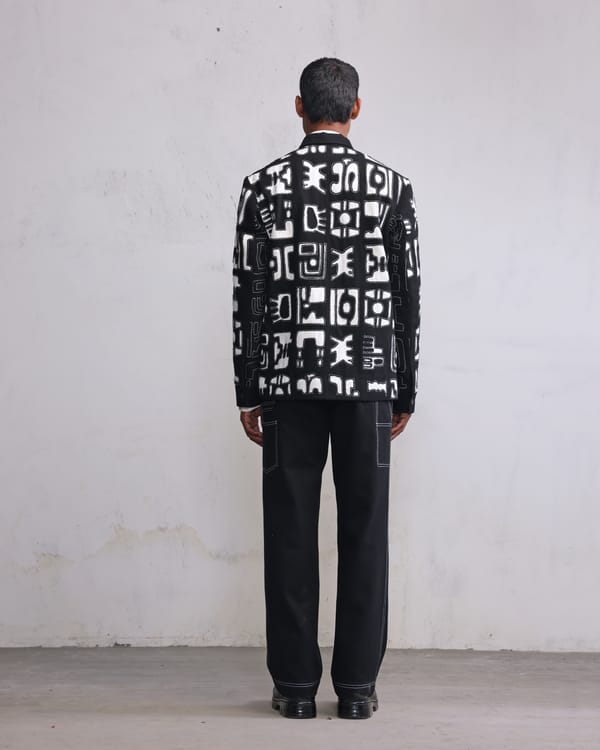 Countrymade India — fossils applique jacket
