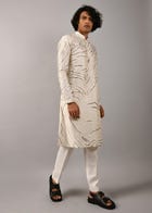 Ivory Terrain Maize Kurta view 1