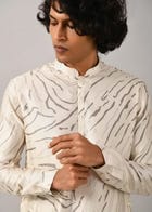 Ivory Terrain Maize Kurta view 5