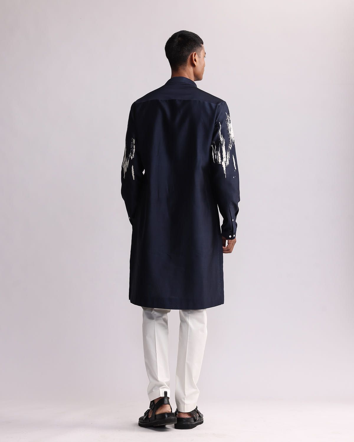 Ikat Shadow Hand Embroidered Kurta Set - image 4