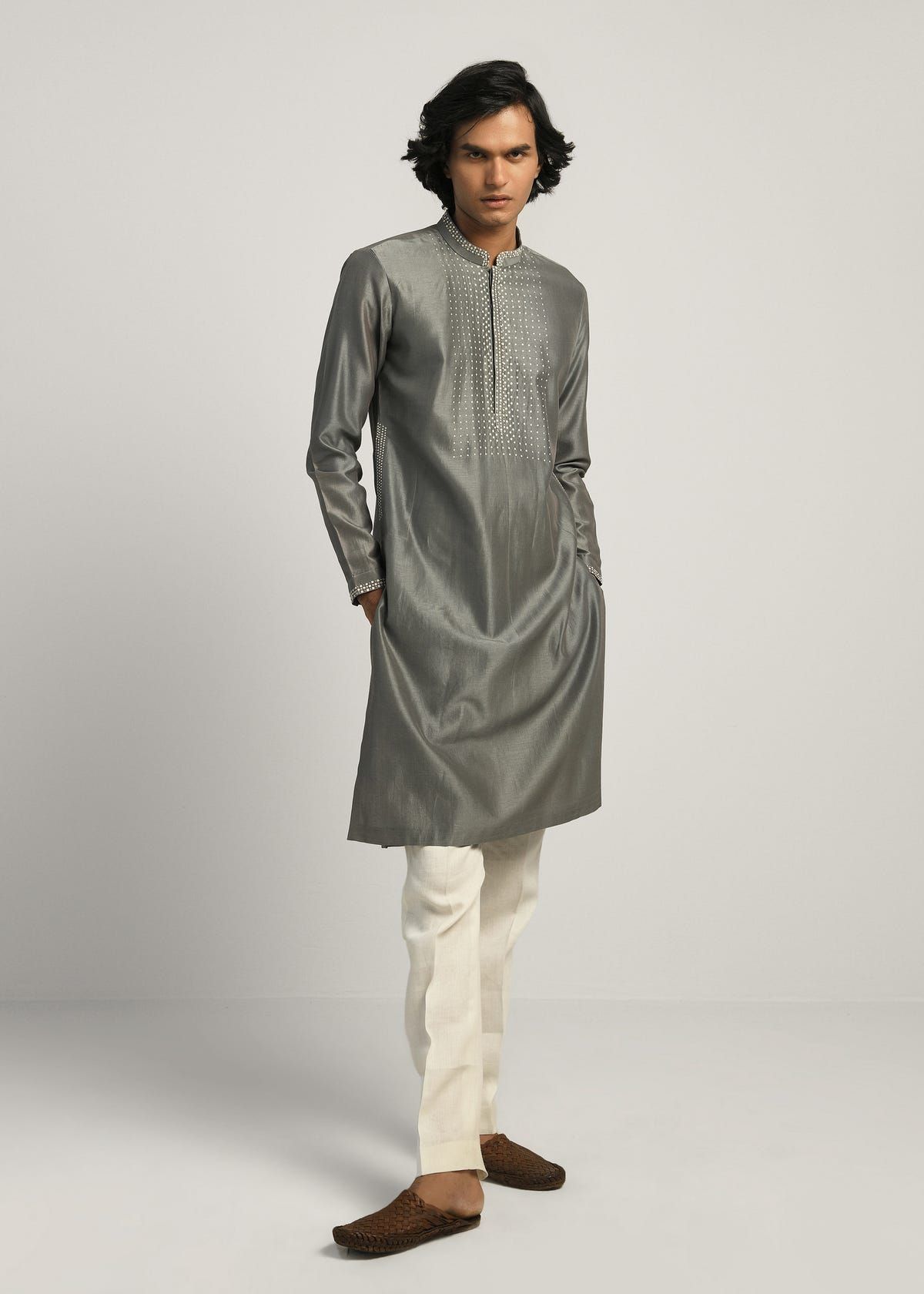 Dots Yoke Kurta Set - image 1