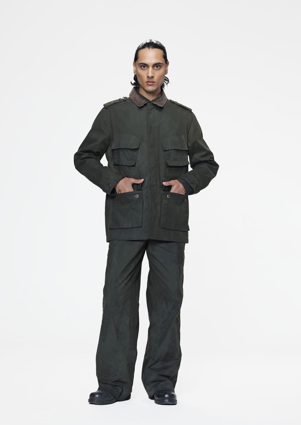 Military Waxed Field Jacket - image 3
