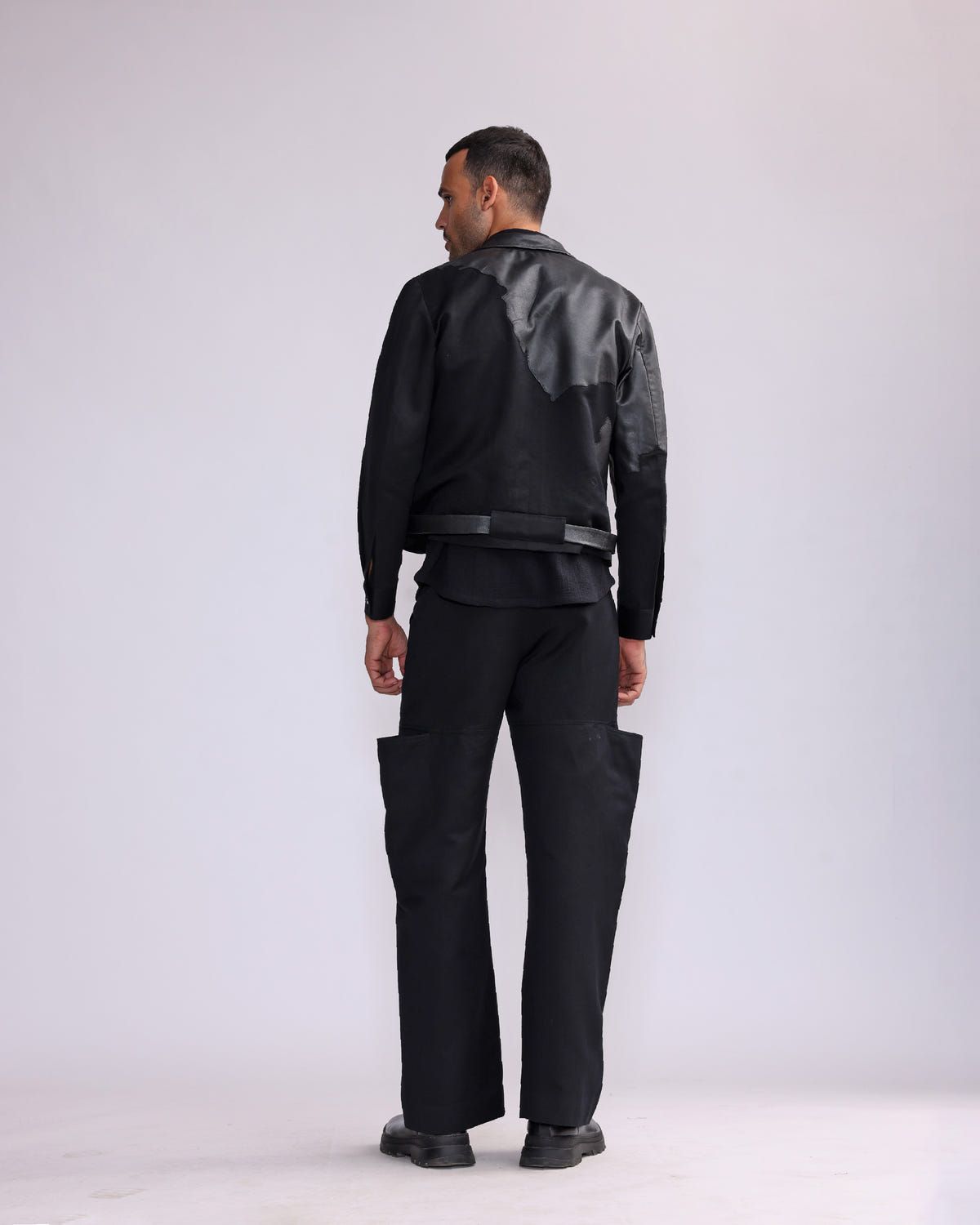HARBOUR LEATHER PATCH SHORT JACKET - image 3