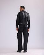 HARBOUR LEATHER PATCH SHORT JACKET view 3