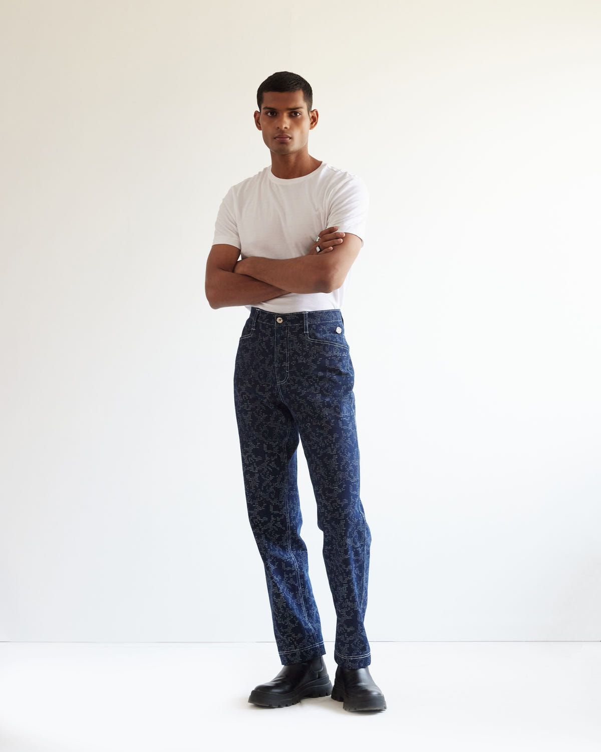 Block Print Denim - image 1