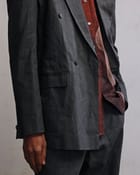 Metal coated double breasted blazer view 5