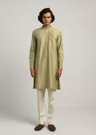 Hexa Dots hand Emb Kurta Set view 2