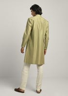 Hexa Dots hand Emb Kurta Set view 4