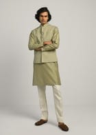 Hexa Dots hand Emb Kurta Set view 5