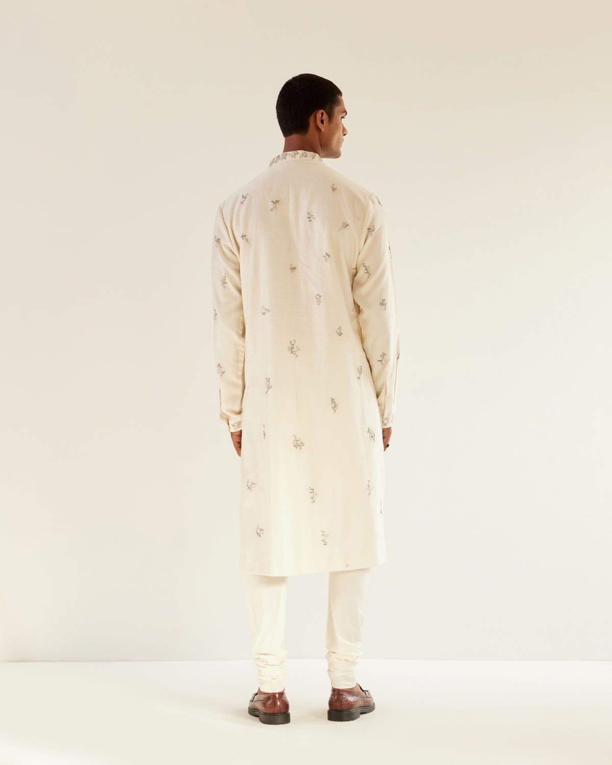 Camo Motif Hand Embroidered Kurta Set - image 5
