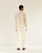 Camo Motif Hand Embroidered Kurta Set view 5