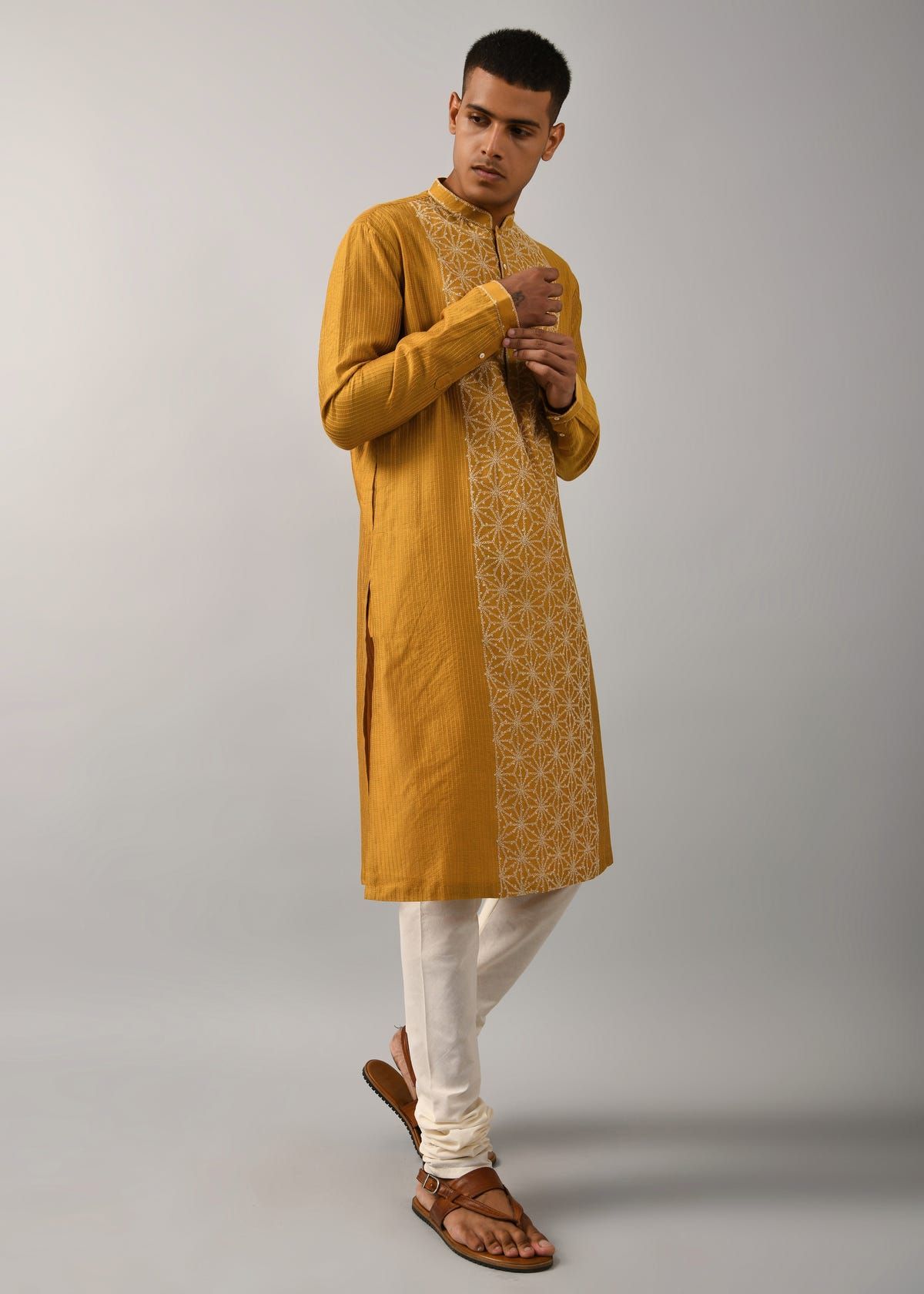 Dhruvtara Hand Embroidered Kurta Set - image 1