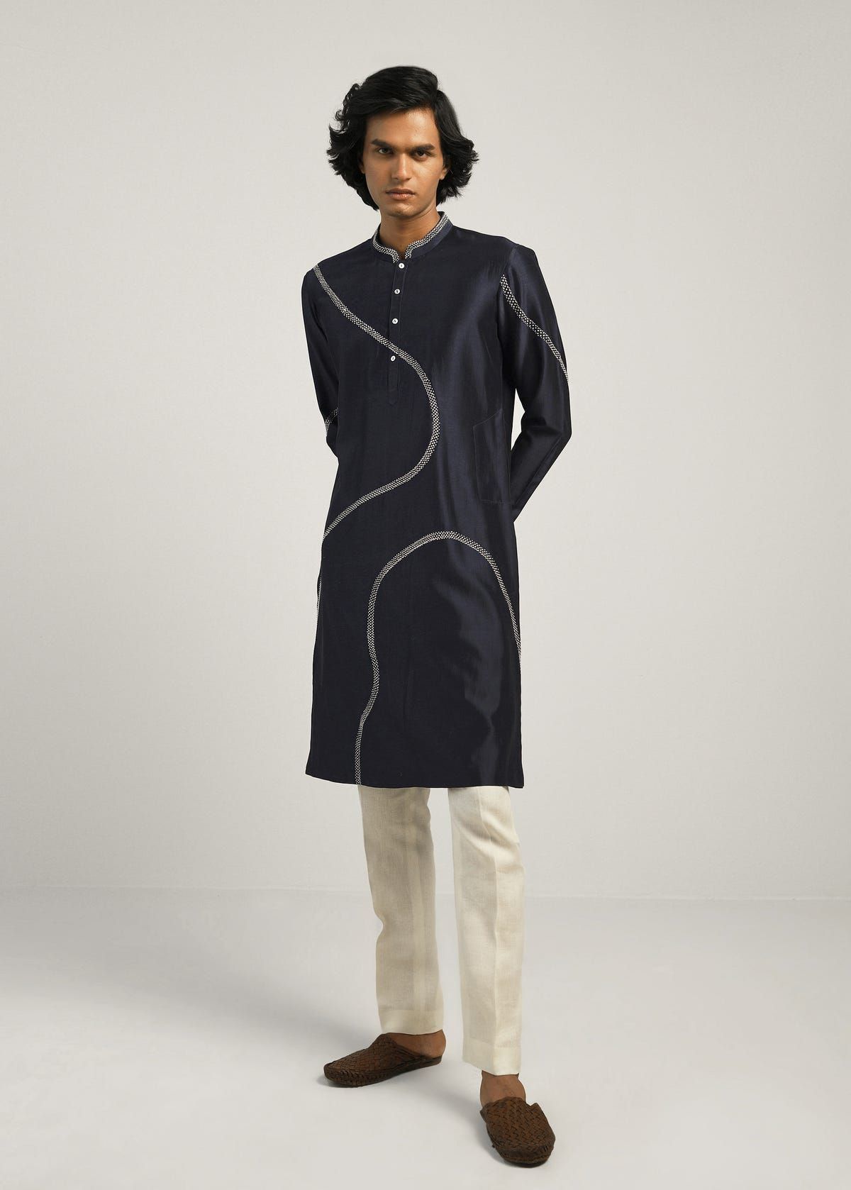 Coil Hand Embroidery Kurta Set - image 1