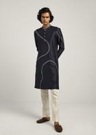 Coil Hand Embroidery Kurta Set view 1