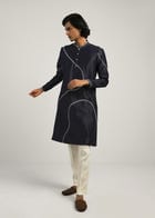 Coil Hand Embroidery Kurta Set view 5
