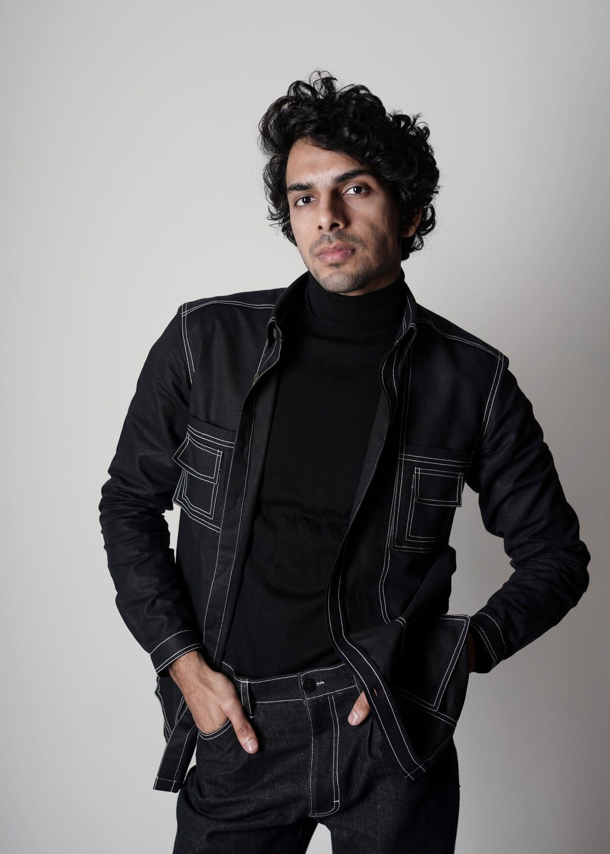 Stitch Detailing Overshirt - image 1