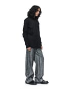 Deformed Black Hand Tuck Shirt view 4