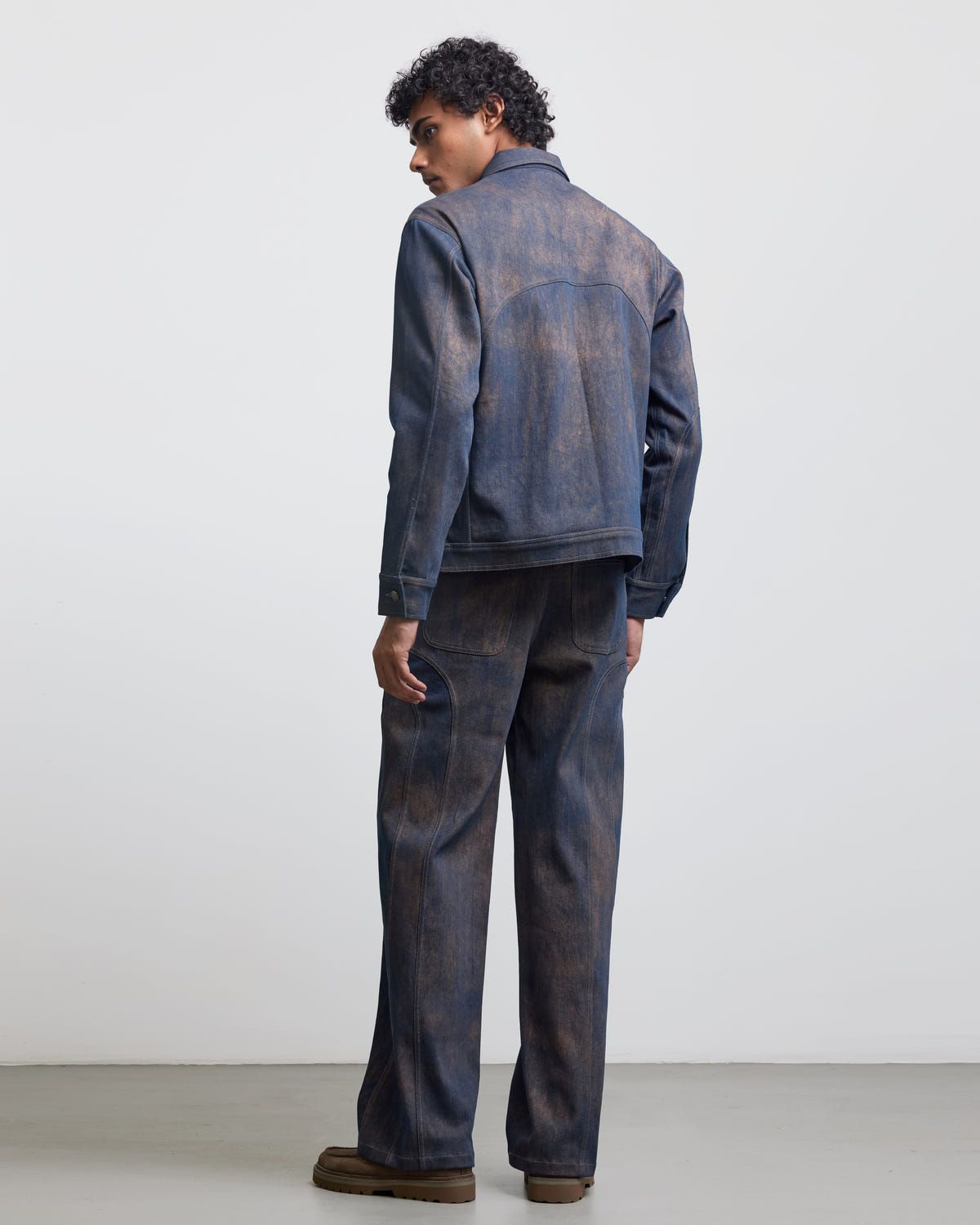 BAUHAUS COATED PATCHWORK DENIM JACKET - image 3