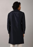 Night Sky Front Open Embroidered Kurta view 4