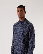 Camo Block Front Open Kurta Set view 2