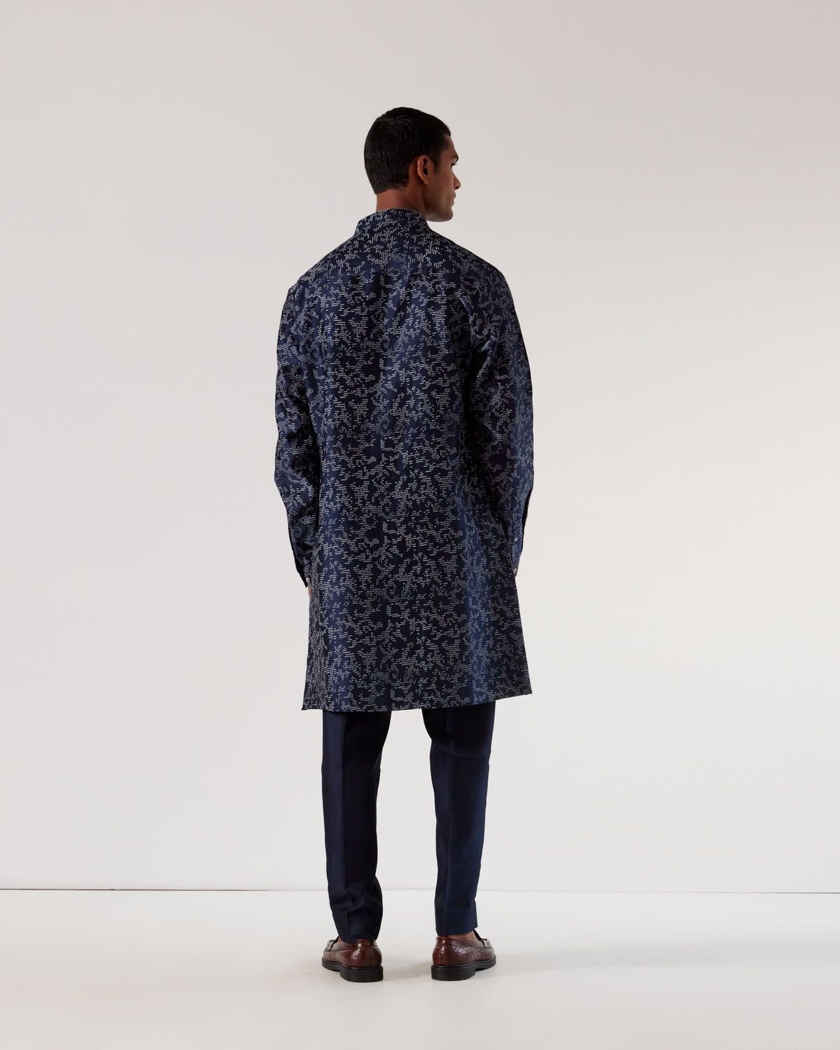 Camo Block Front Open Kurta Set - image 5