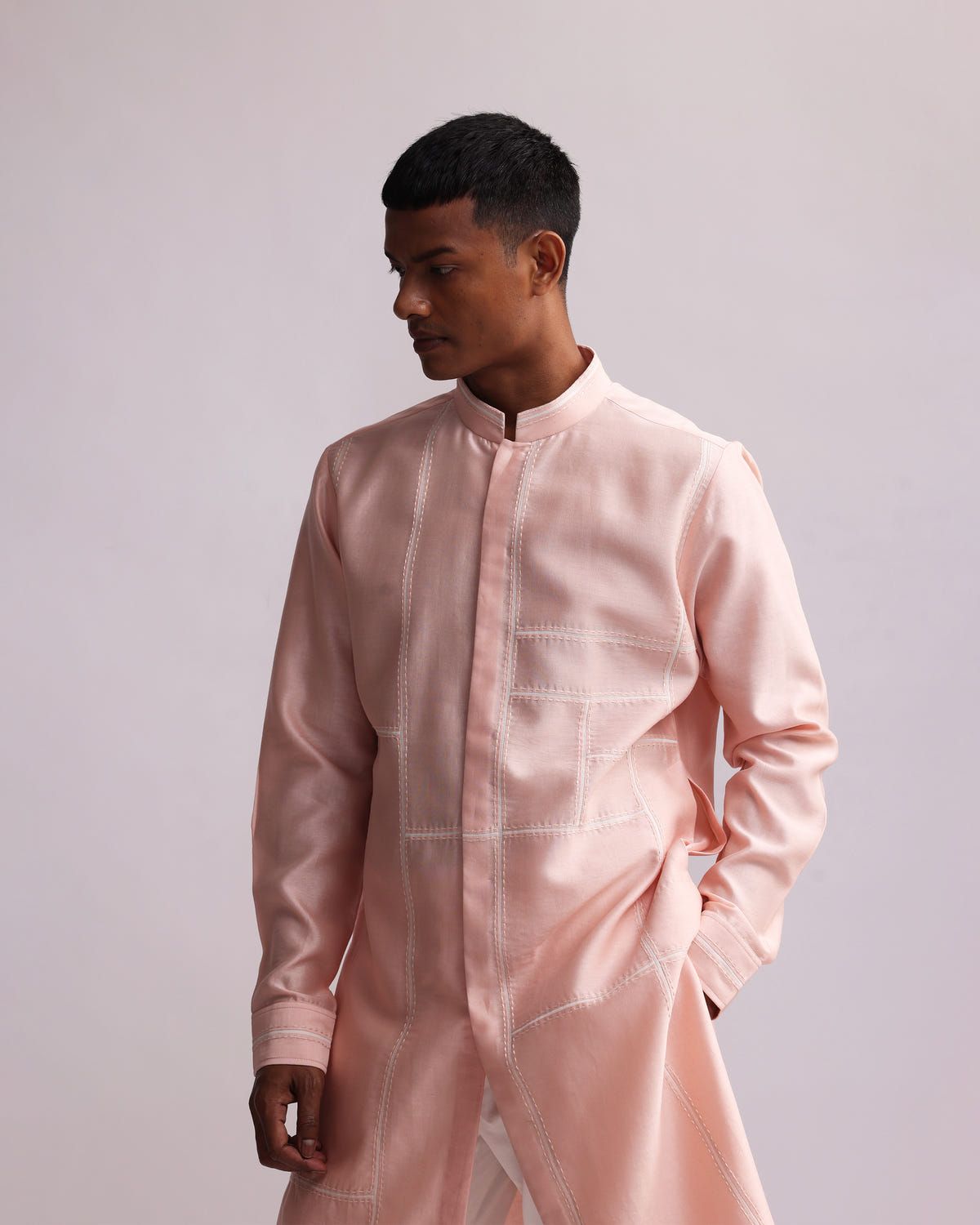 BUILDING BLOCKS PATCHED KURTA SET - image 3