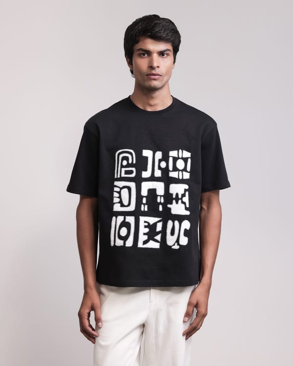 Countrymade India — Fossils Patchwork T-shirt