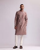 CONTOUR LINE EMBROIDERED KURTA SET view 1