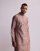 CONTOUR LINE EMBROIDERED KURTA SET view 3