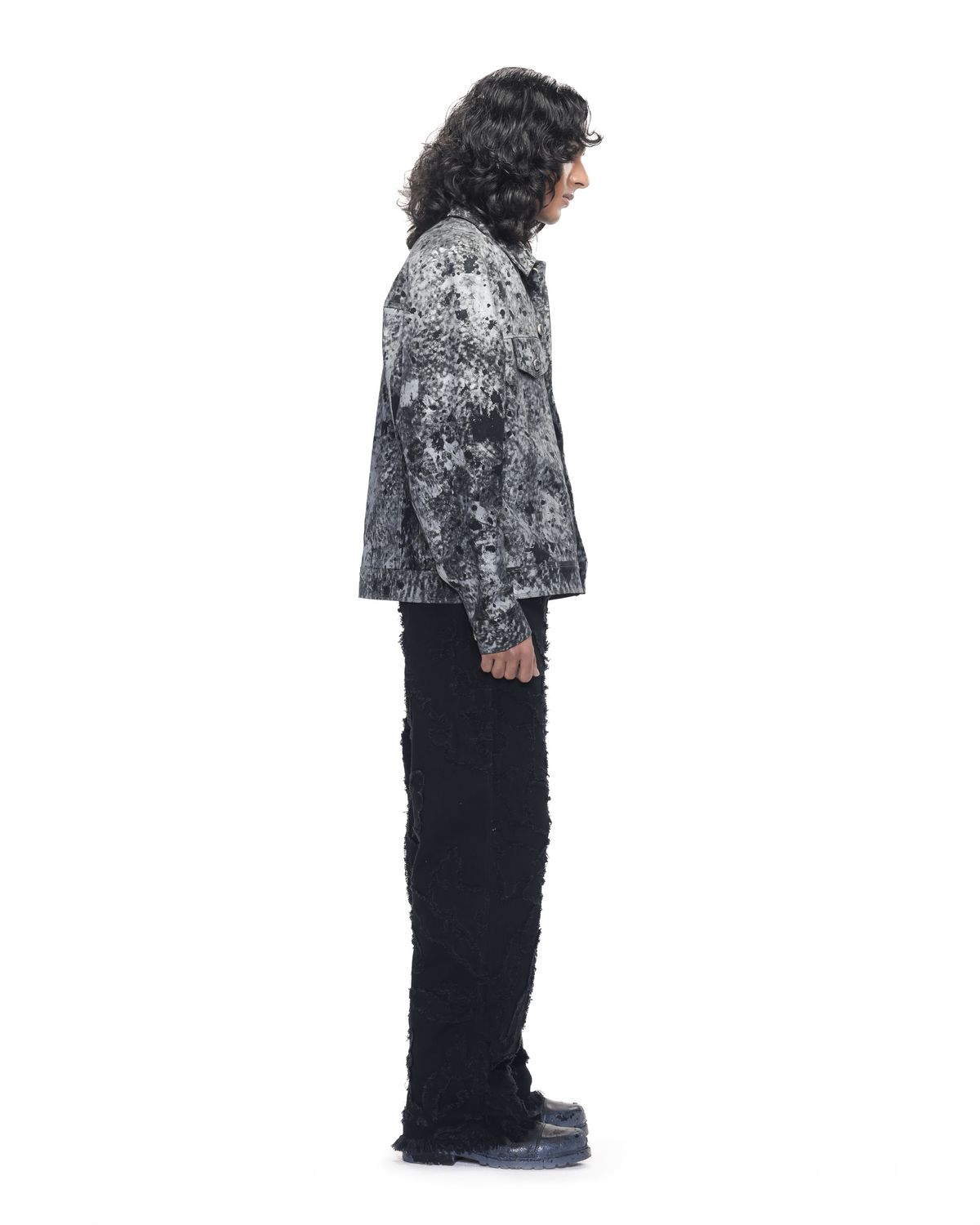 Charred Metal Trucker Jacket - image 3
