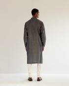 Linear Scattered Hand Embroidery Kurta Set view 4