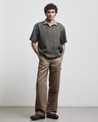 STONE GREEN CONTRAST POLO SHIRT view 2