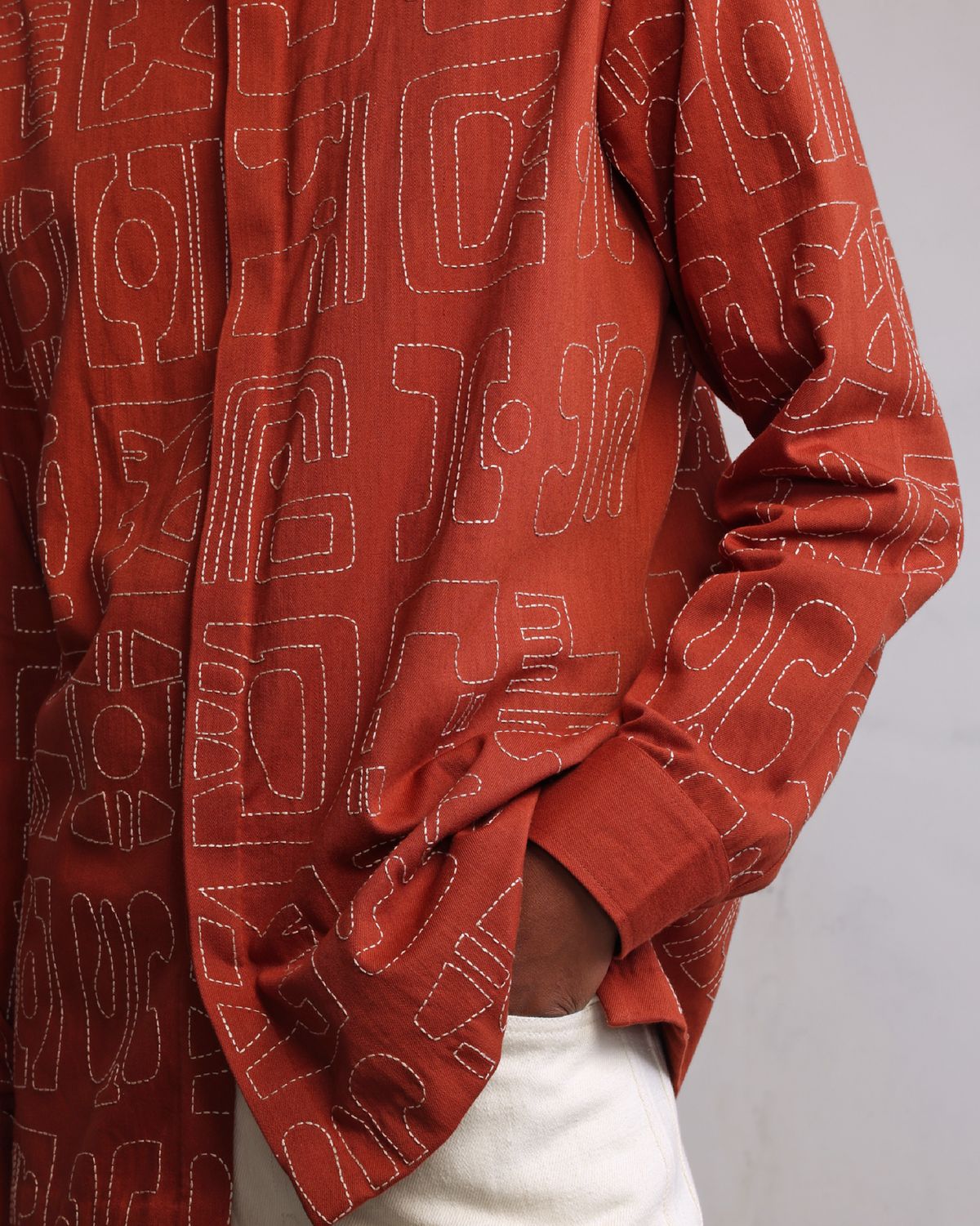 Fossils outline over Shirt - image 3