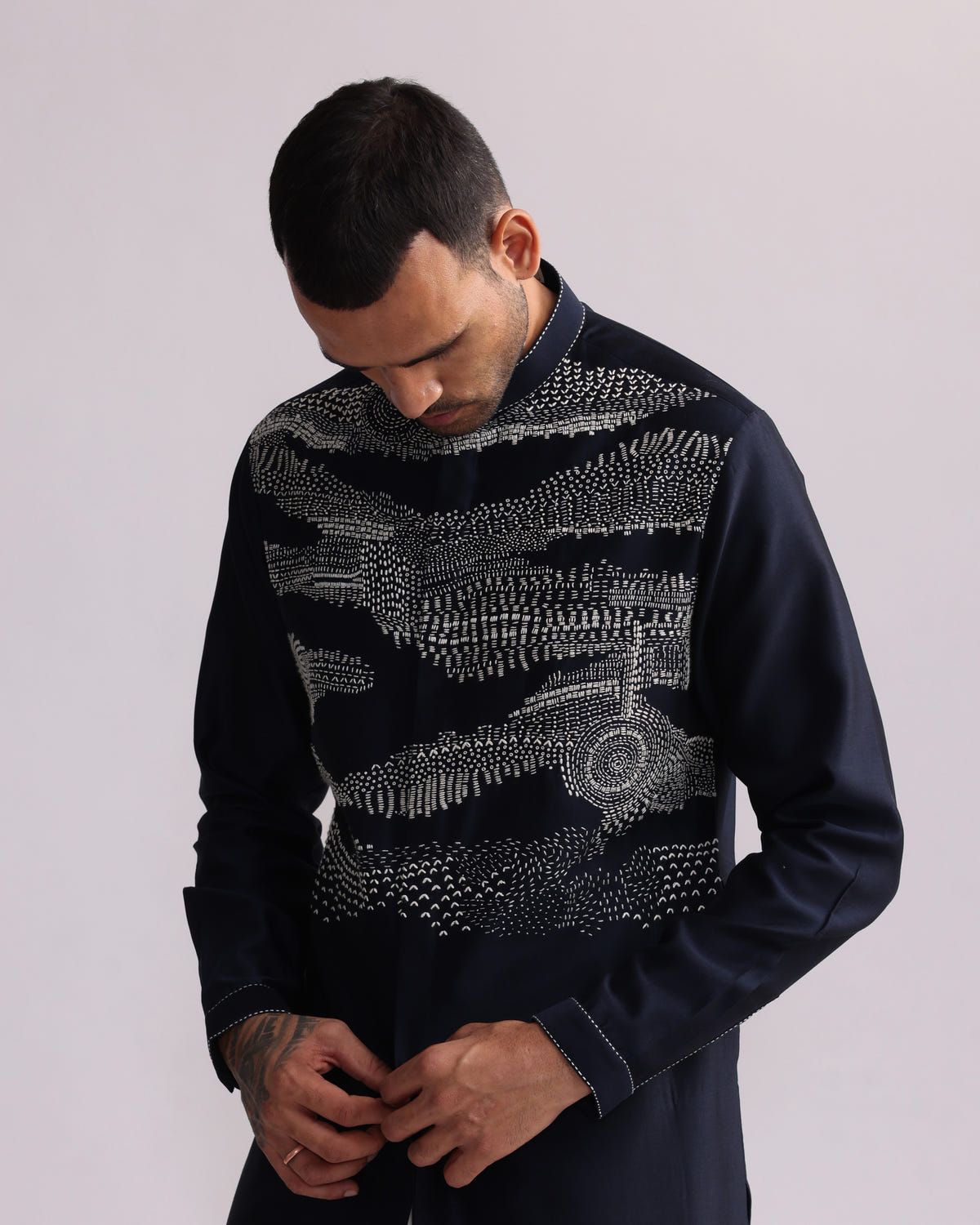 TRAIL DUST PLACEMENT KURTA SET - image 3