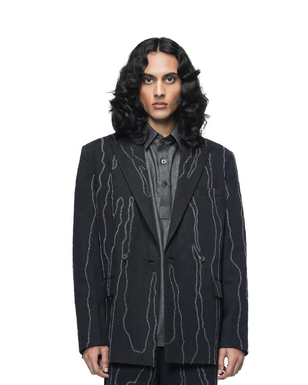 Countrymade India — Molten Trail Embroidered Blazer