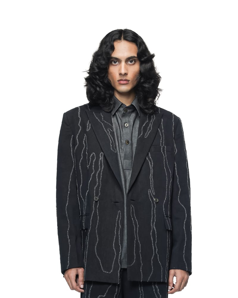 Molten Trail Embroidered Blazer
