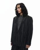 Molten Trail Embroidered Blazer view 3