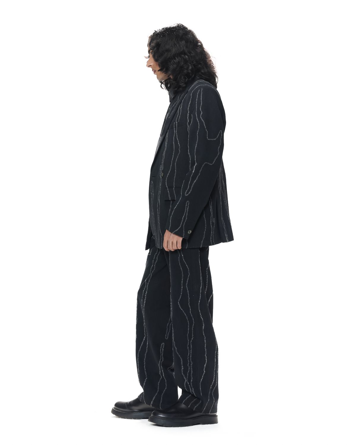 Molten Trail Embroidered Blazer - image 4