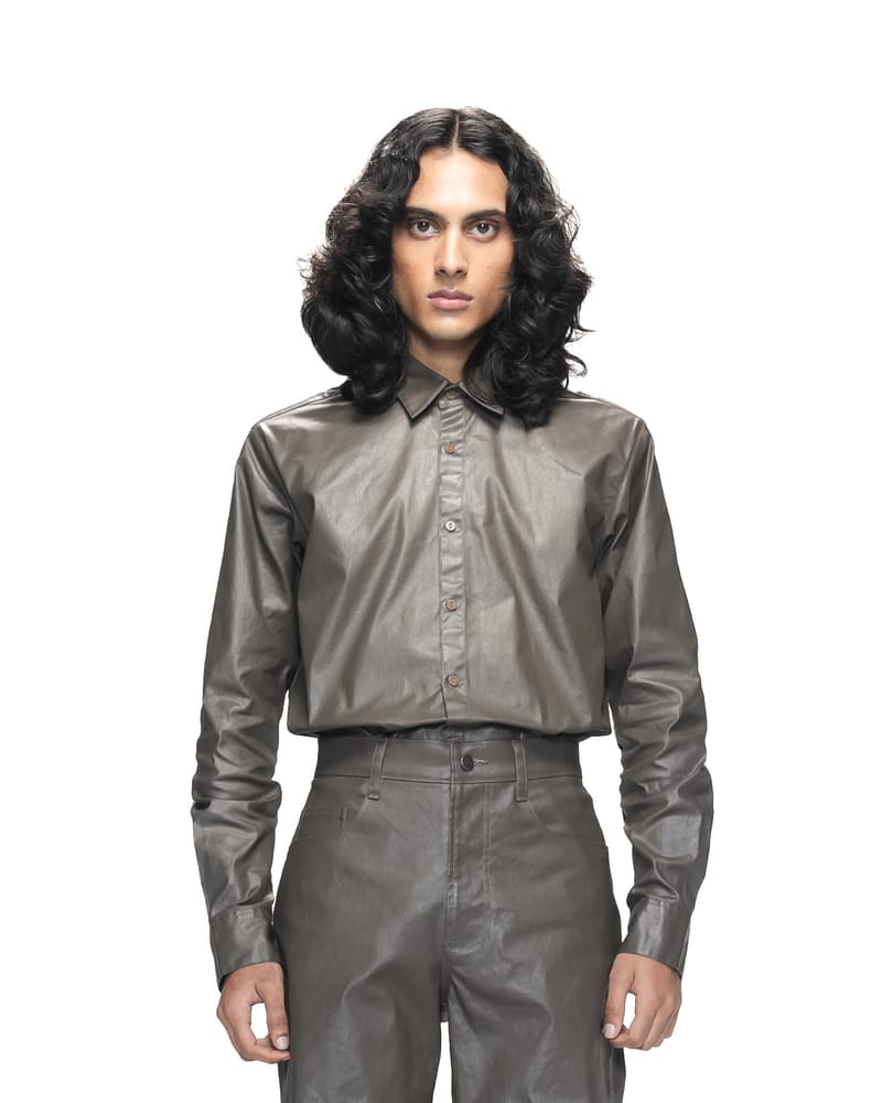 Coated Cotton Shirt