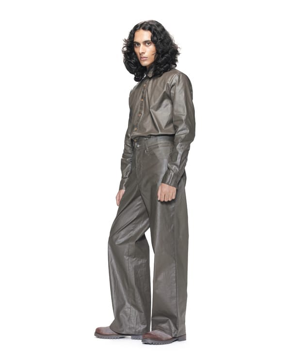 Countrymade India — Coated Cotton Shirt