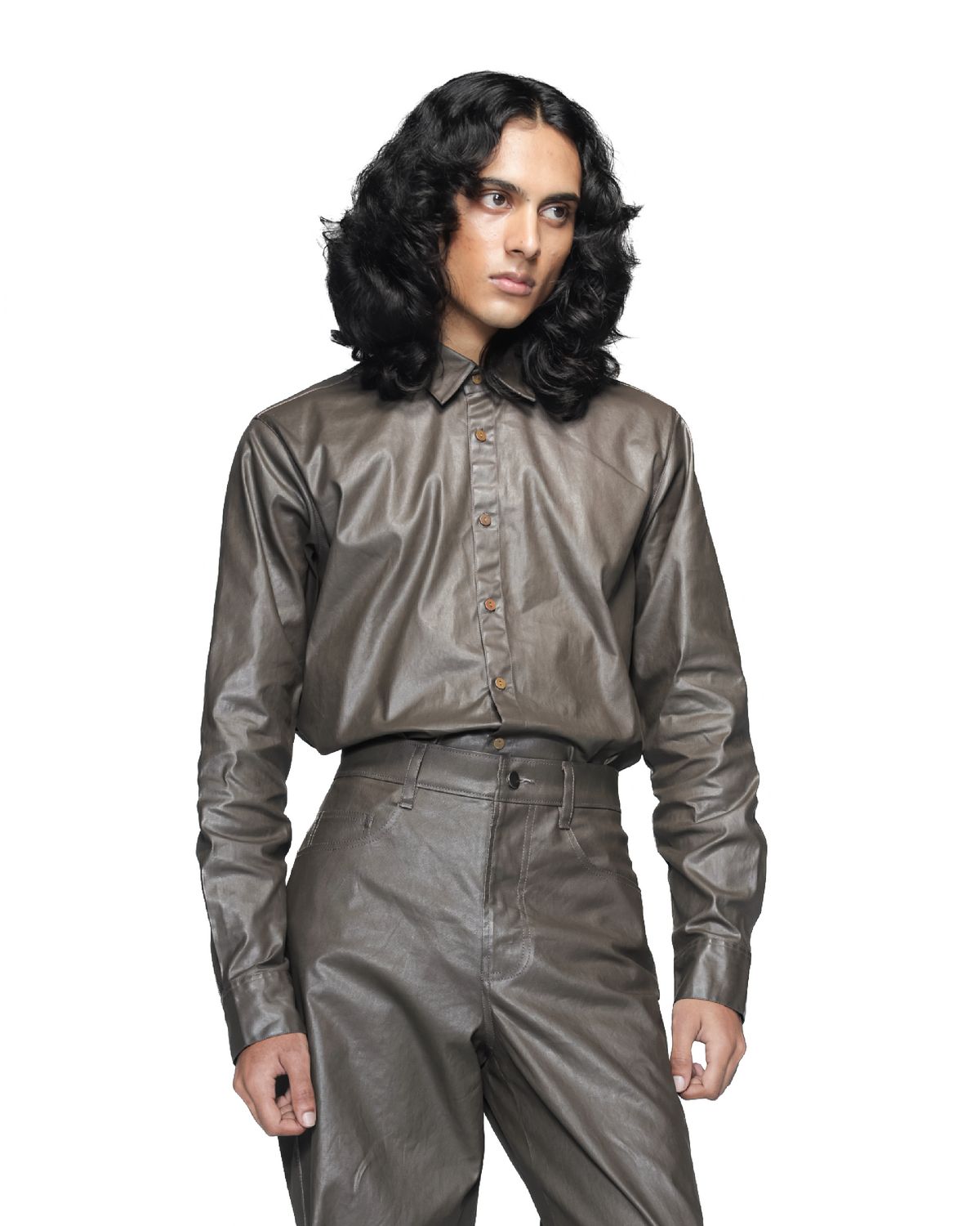 Coated Cotton Shirt - image 3