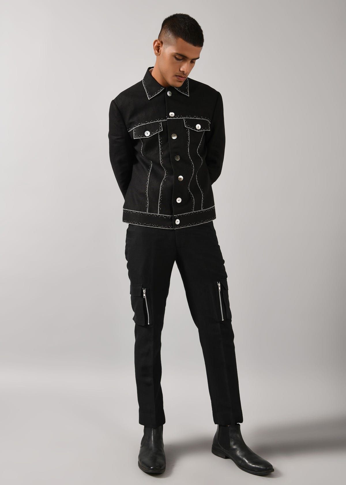 Morse code Denim jacket - image 1