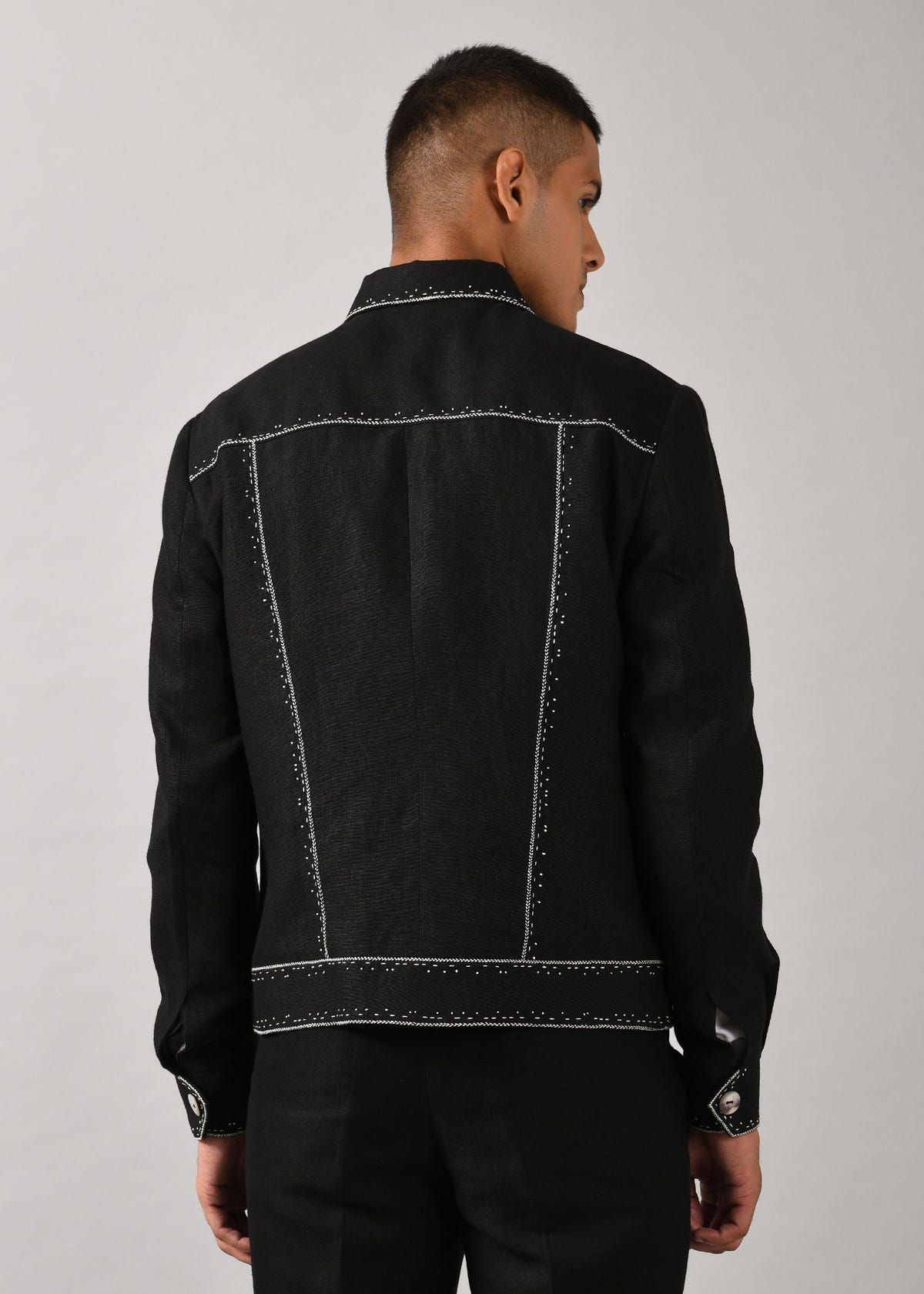 Morse code Denim jacket - image 2