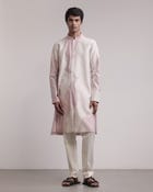Torn Canvas Appliqué Kurta Set view 1