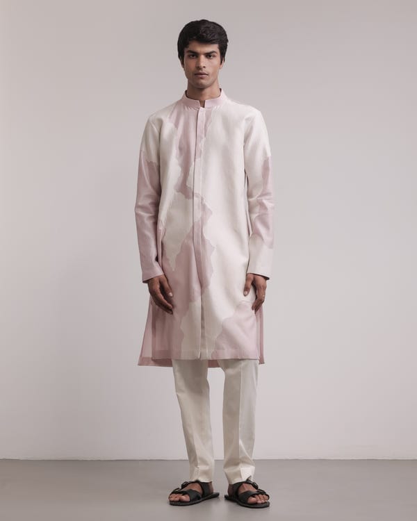 Countrymade India — Torn Canvas Appliqué Kurta Set