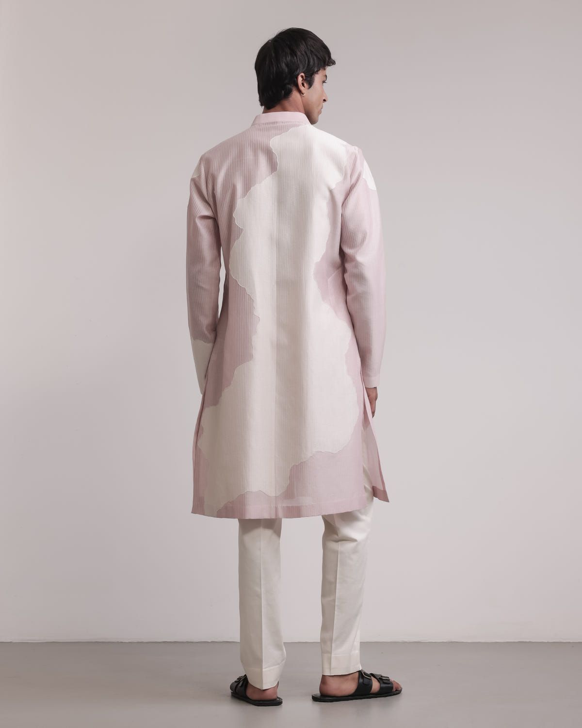 Torn Canvas Appliqué Kurta Set - image 2