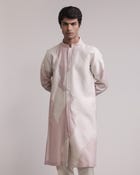 Torn Canvas Appliqué Kurta Set view 3