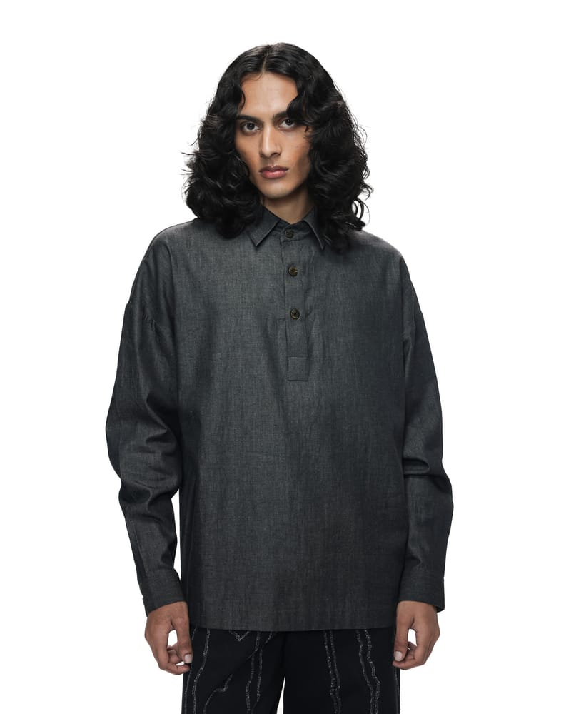 Half- Placket Work Shirt